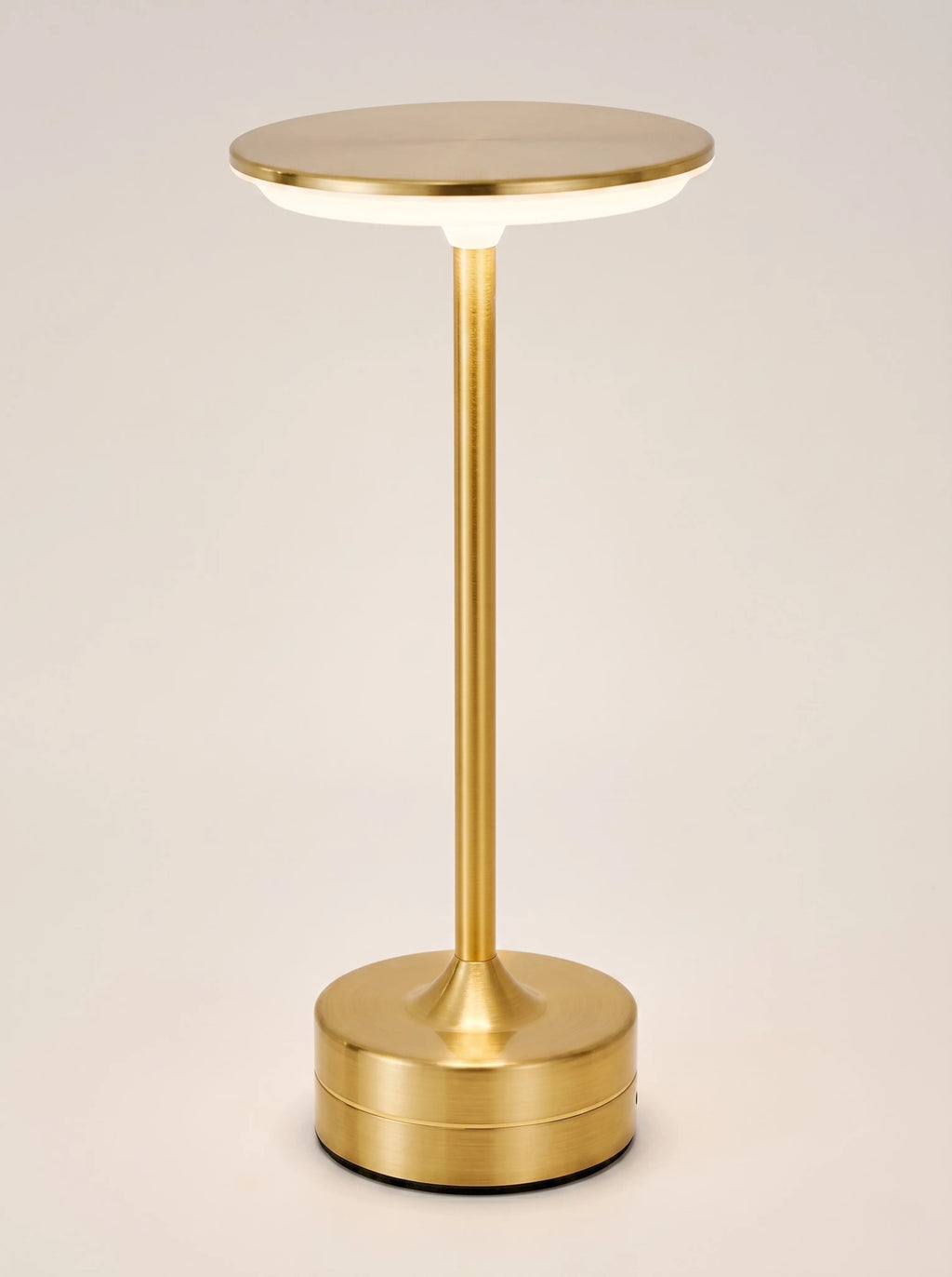 Lampe table métal noir et argent sans fil rechargeable