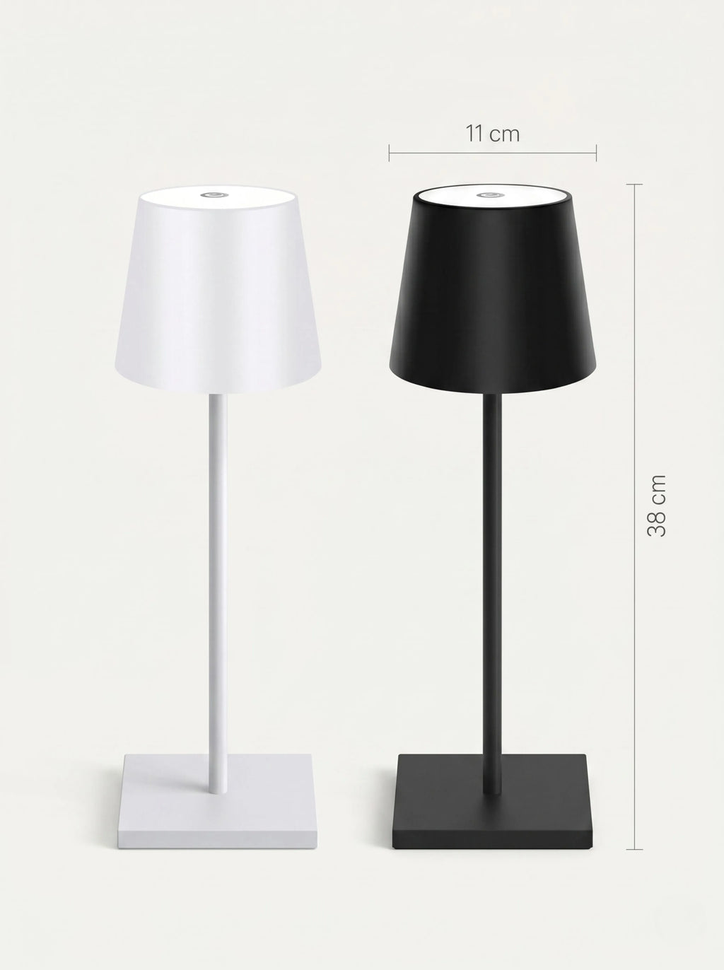 Lampe rechargeable USB-C bistro - détail base