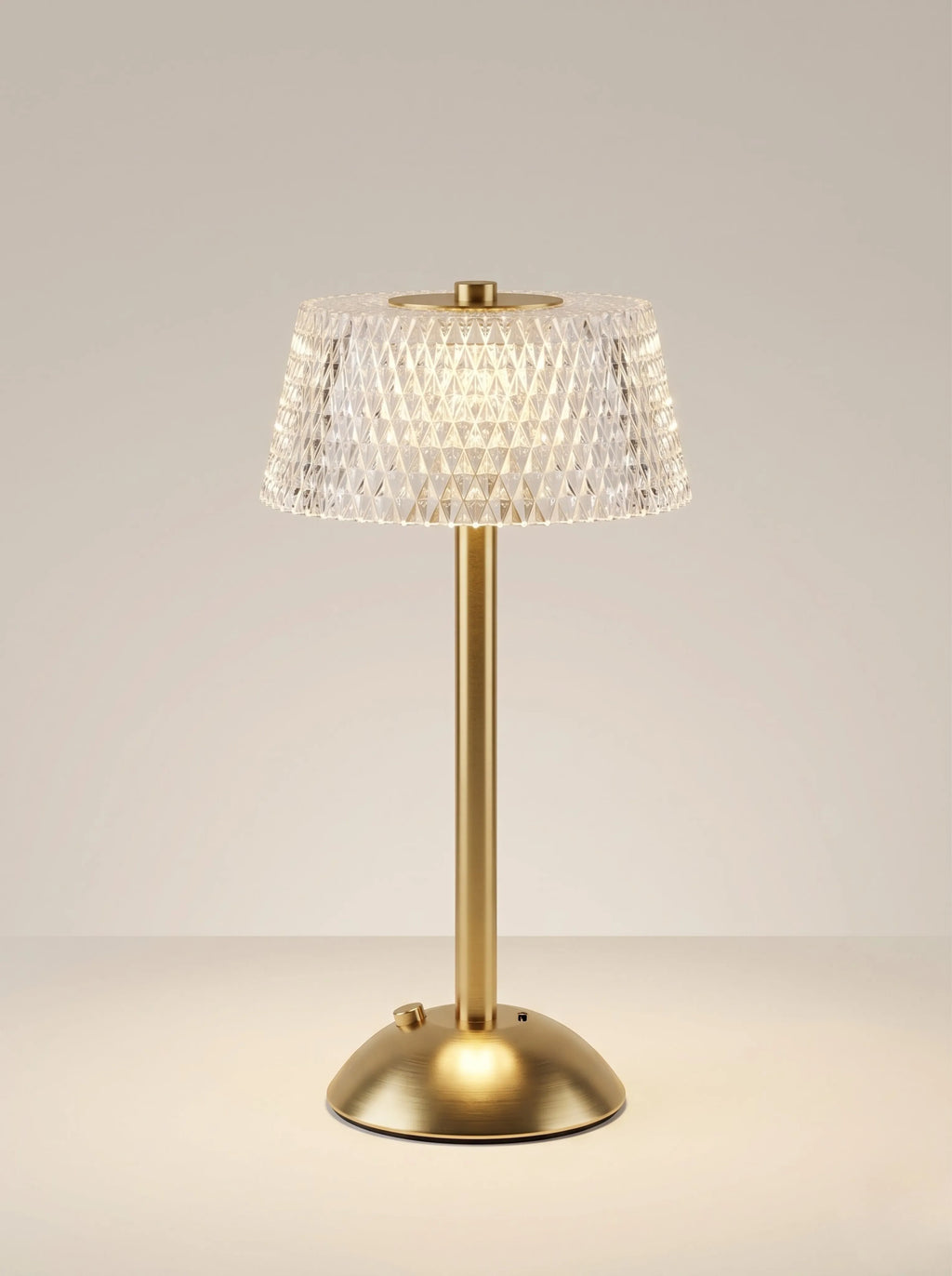 Lampe cristal rechargeable USB-C - détail cristal premium