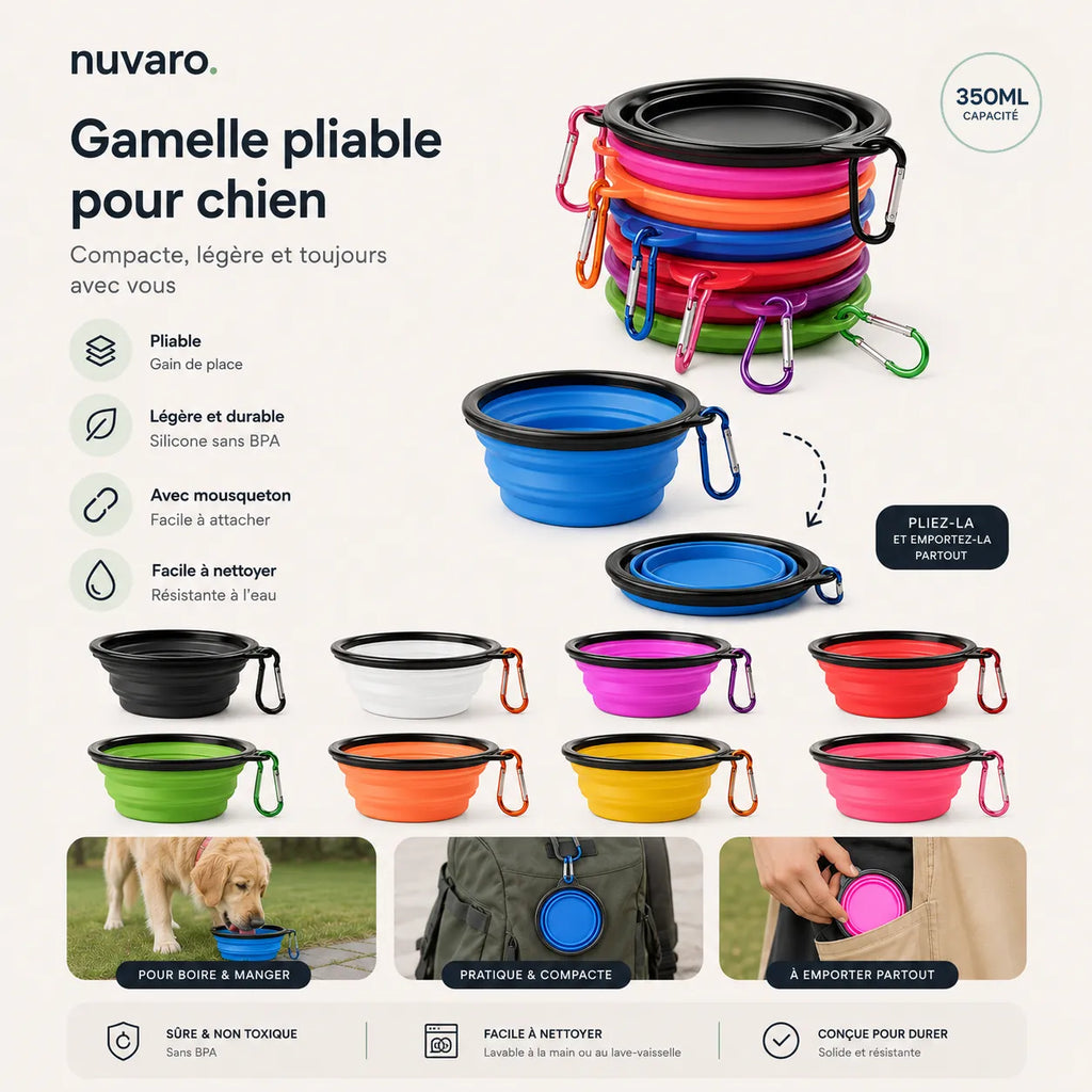 Gamelle Pliable pour Chien