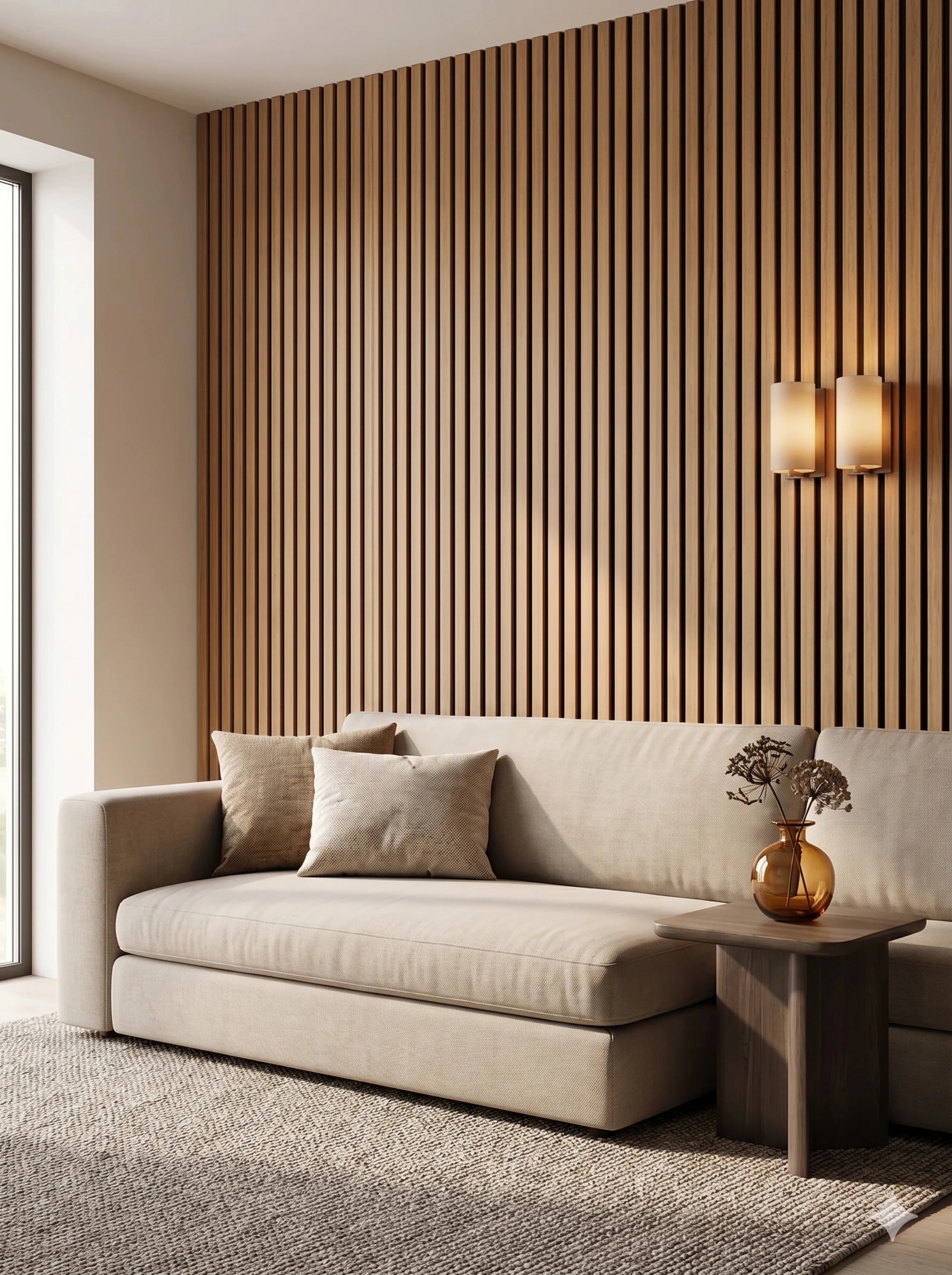 Papier Peint Adhésif Effet Bois Vintage – Panneau Mural Auto-Adhésif 45 cm