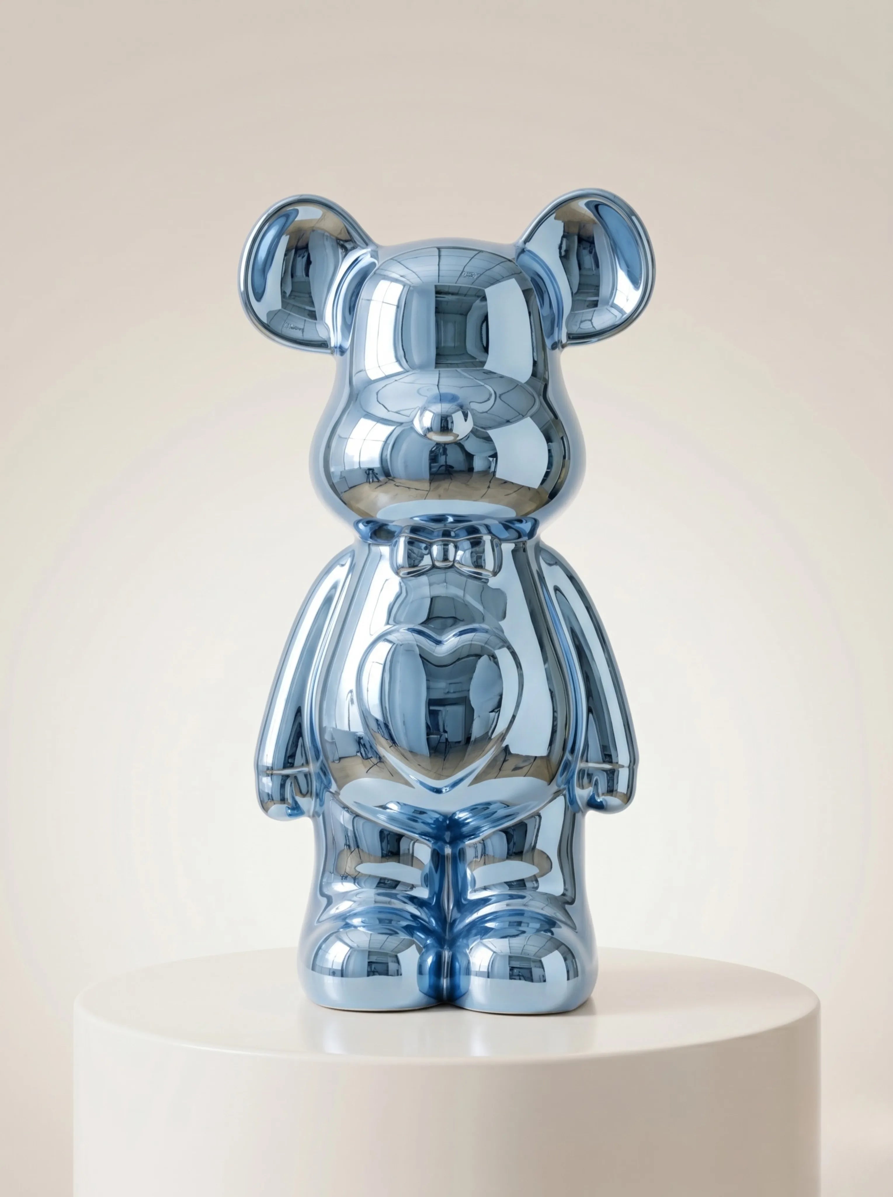 Statue ours métallisée 17cm et 27cm - deux tailles disponibles